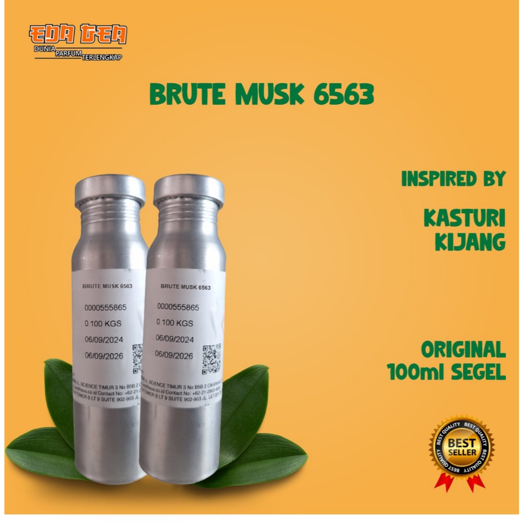 BIBIT PARFUME BRUTE MUSK 6563 | KASTURI KIJANG | KEVA |100ML | SEGEL