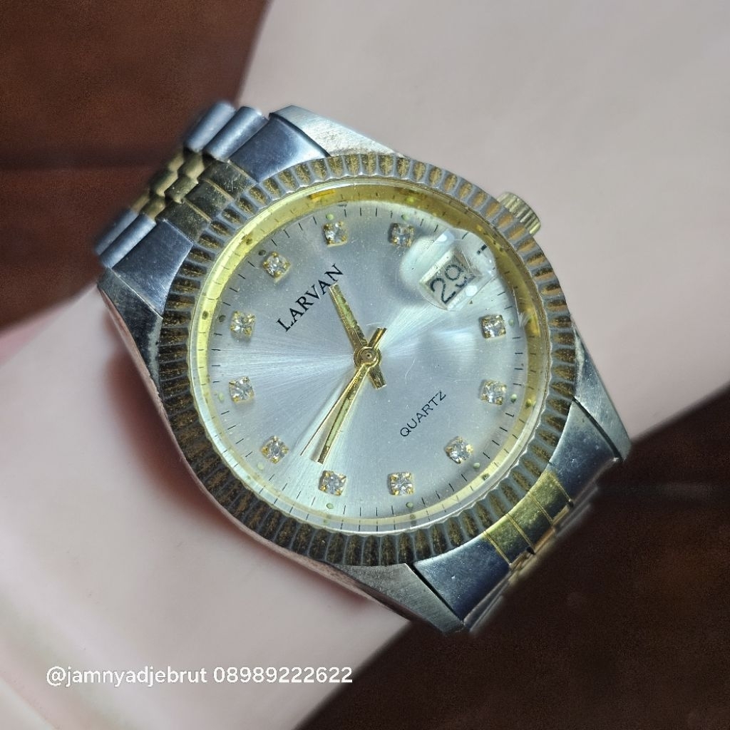 Jam Larvan President Gold Rantai Bekas