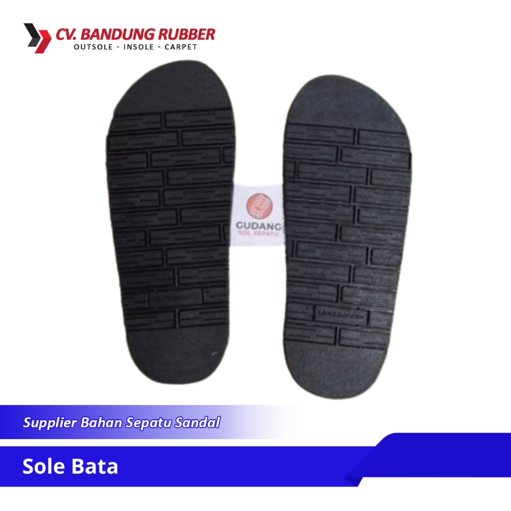 Outsole Karet Sandal Sepatu Pria Sol Potong Bata Hitam Alas Sandal Puyuh Sol Sandal Casual Sol Sanda