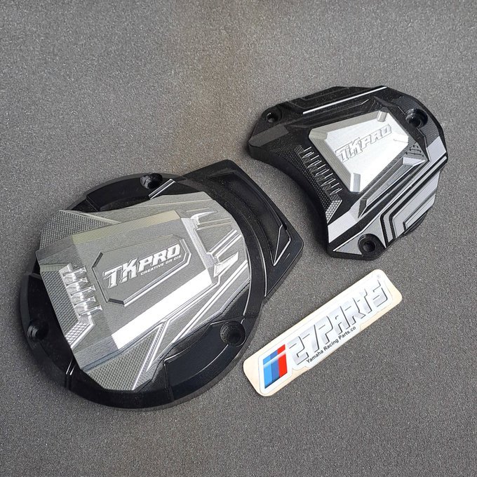 TUTUP BLOK BAK KALTER GEN 2 SET KIRI & KANAN RX KING CNC BY TK PRO HITAM SILVER