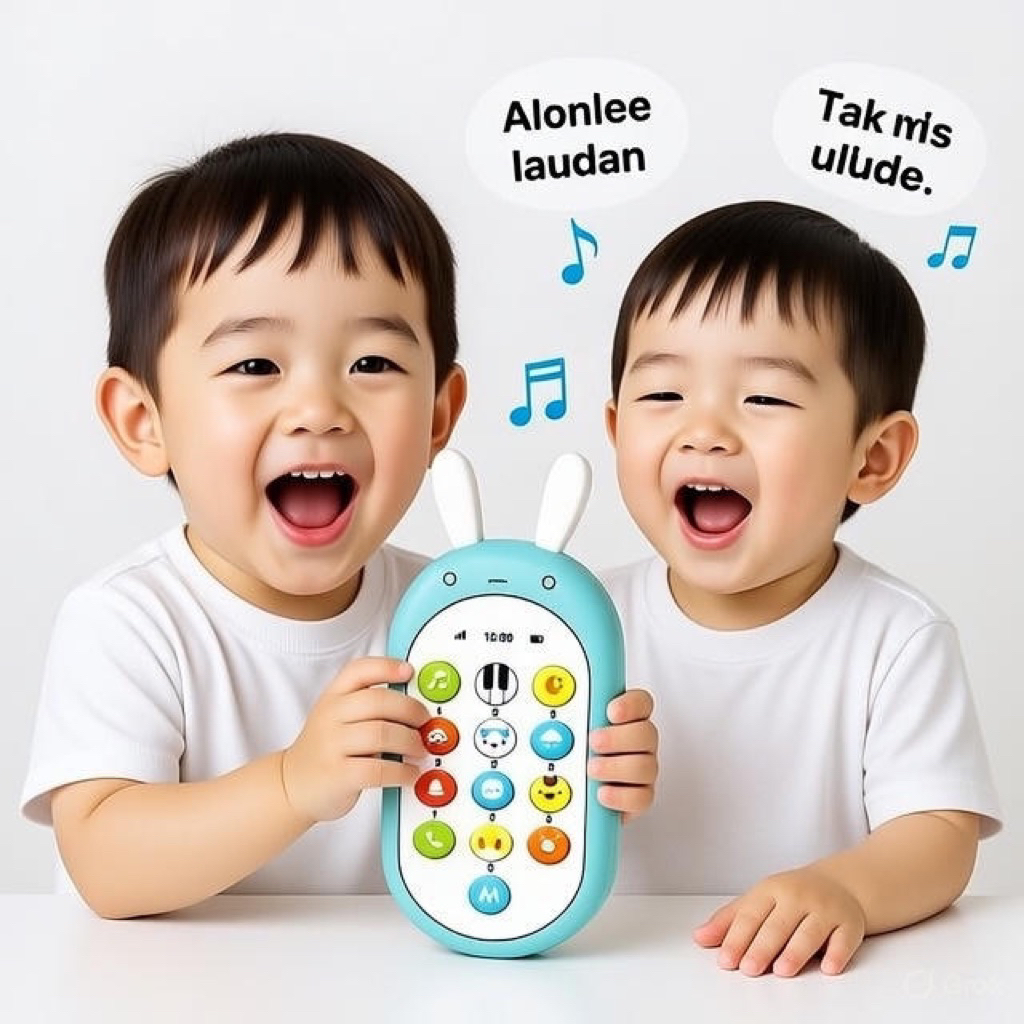 Cod Mainan Ponsel Bayi / Mainan Handphone Bayi / Telepon Pendidikan Awal Dengan Musik Bentuk Wortel Kelinci