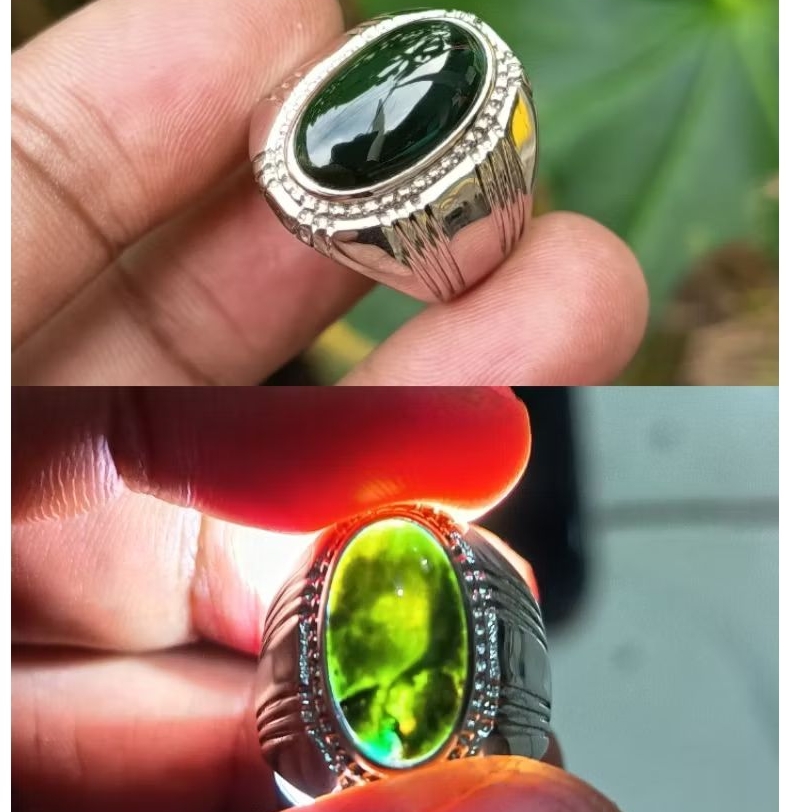 cincin pria/bacan doko coklat gulou ijo botol original size 8/9