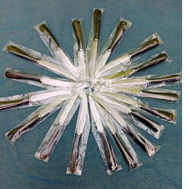 pisau dapur galonggong panjang 11cm asli baja, gagang kayu sonokeling keling