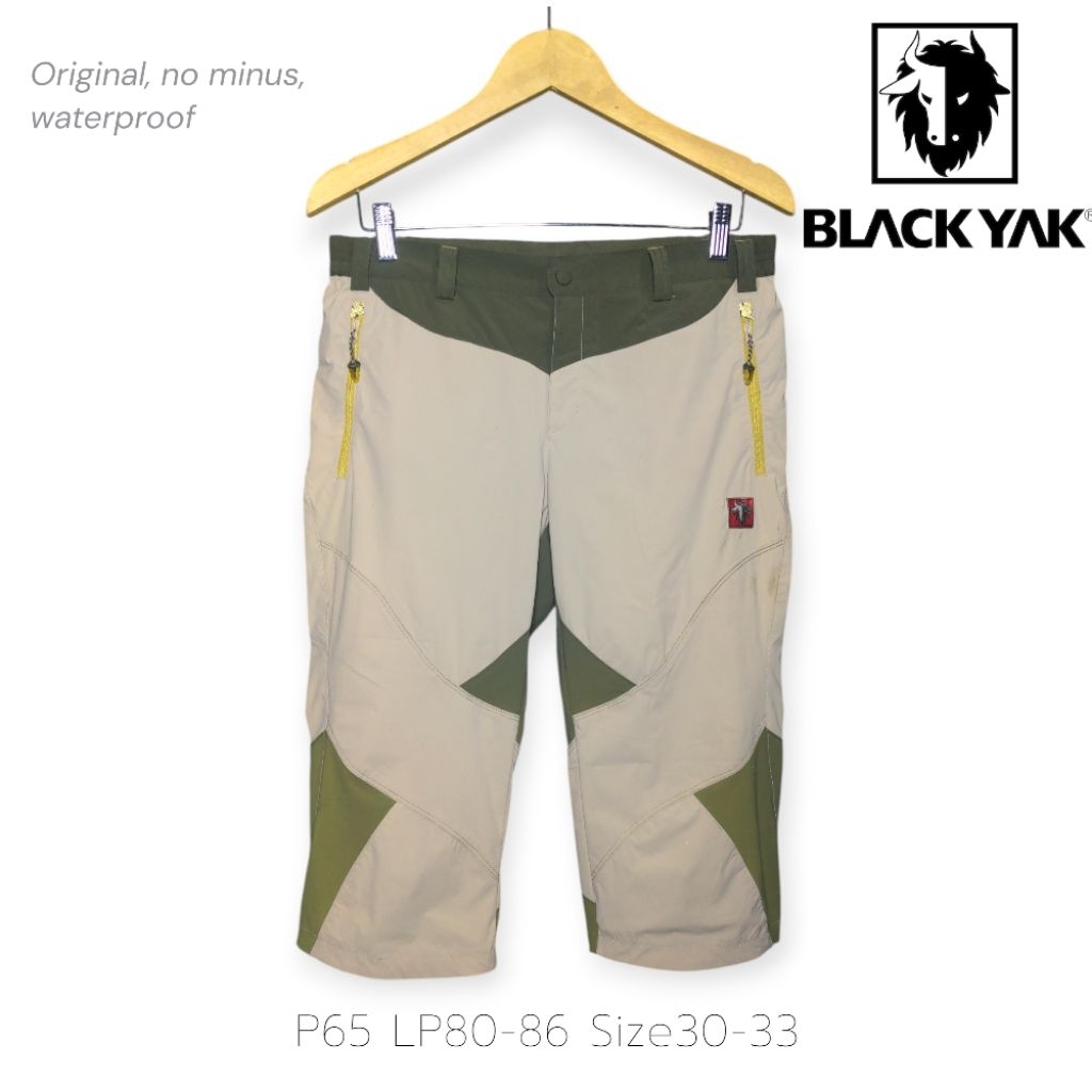 Black Yak Celana Pendek Outdoor Waterproof Original Size 30-33 Olahraga Hiking Trekking Trail runnin
