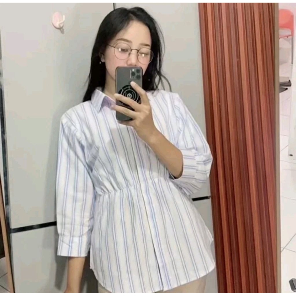 Fleya Blouse Cotton Yarndyed