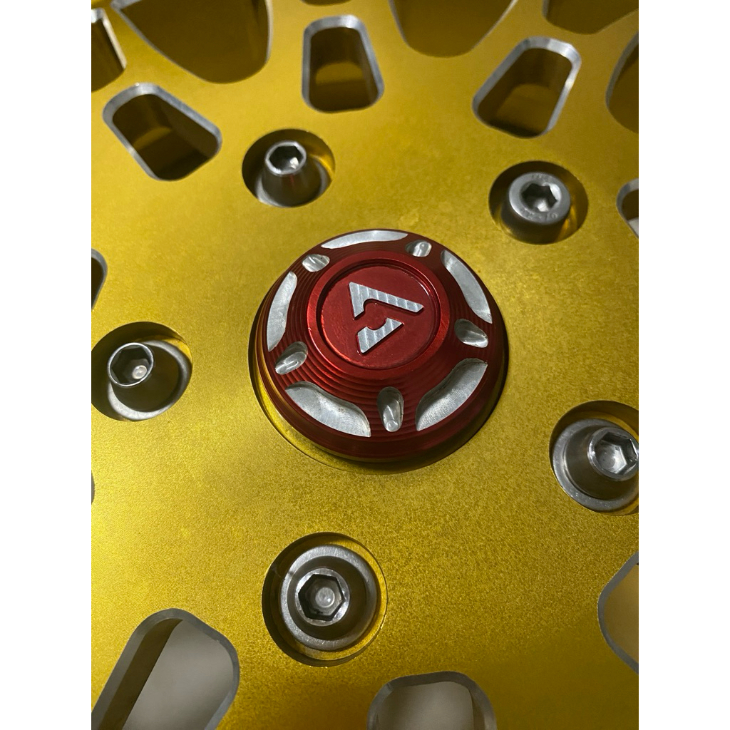 tutup velg depan genova design candy red