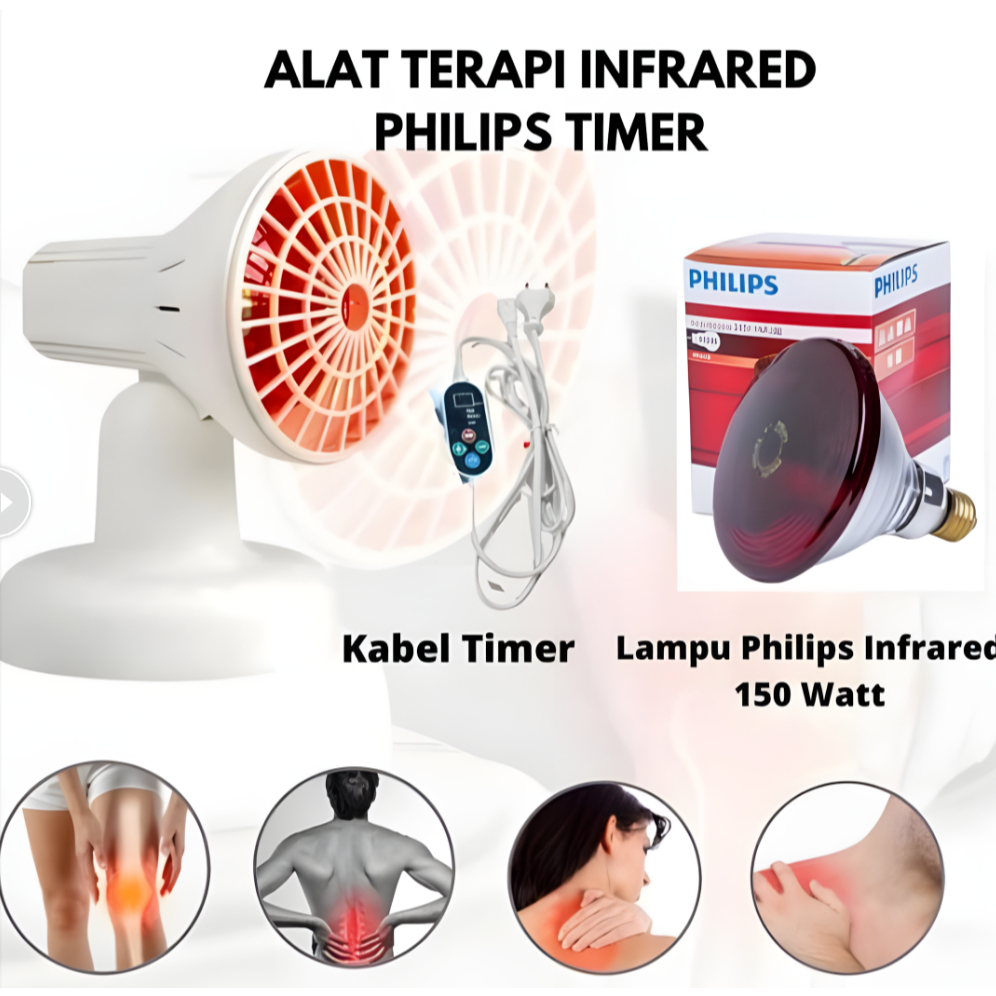 PHILIPS - Lampu Terapi Infrared dengan Timer dan Dimmer