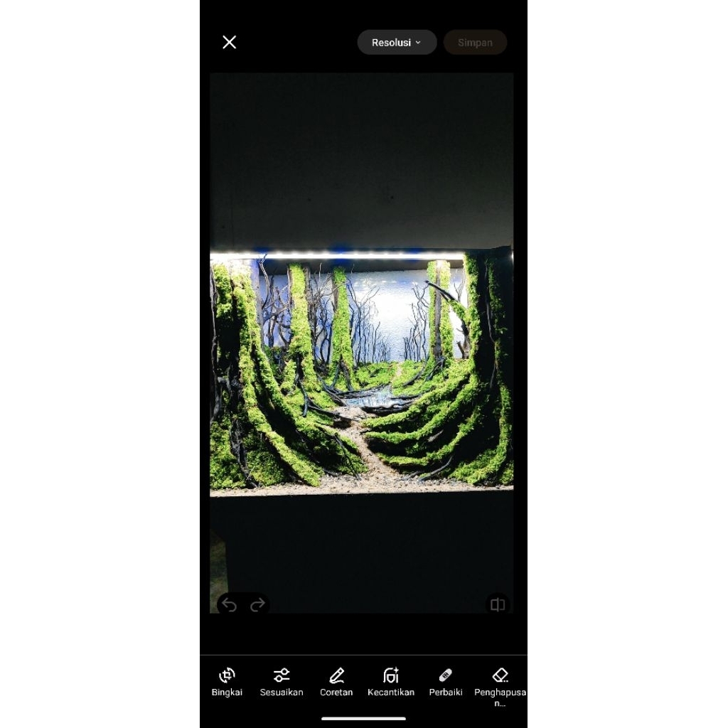 hardscape danau p 40 cm siap pakai