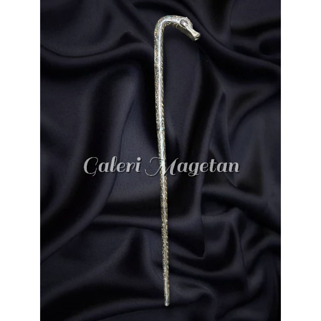 Tongkat Teken Naga Perunggu 95 Cm kode Jm188