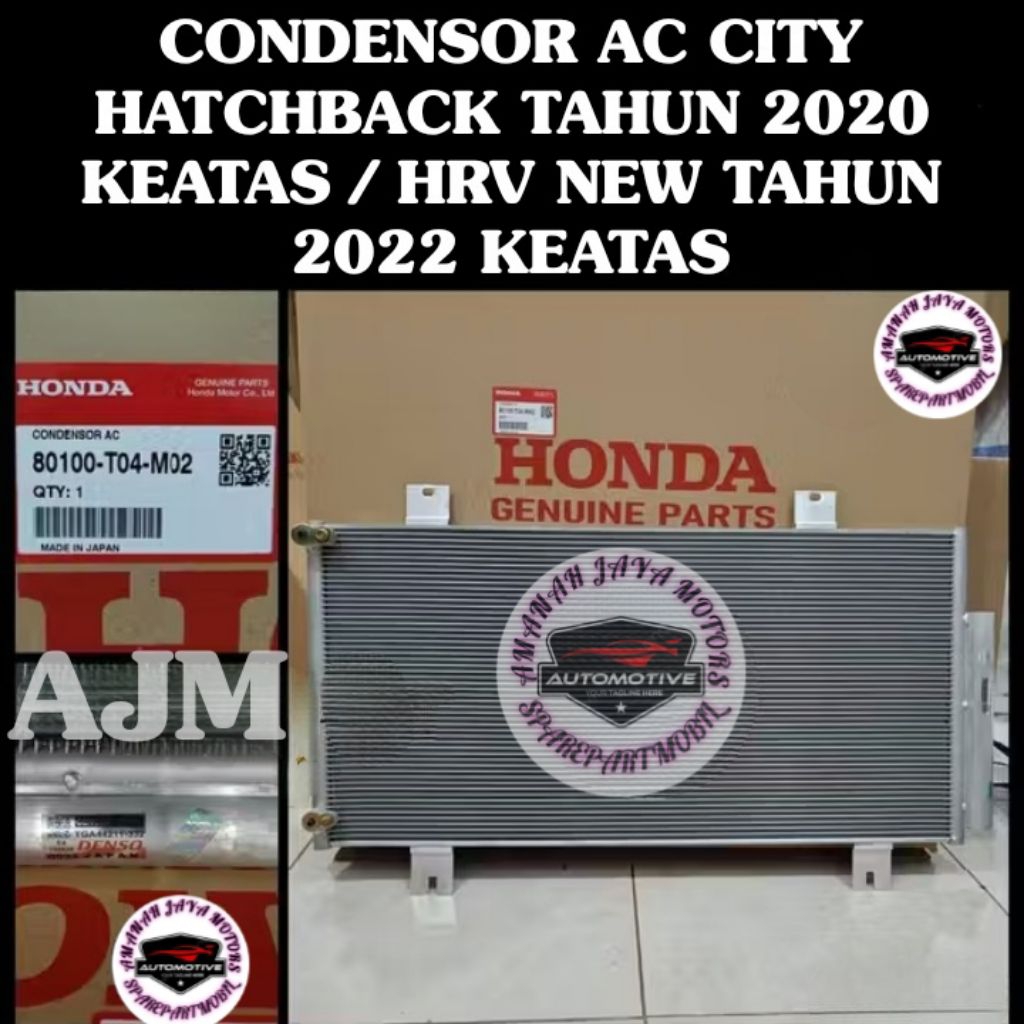 CONDENSOR AC KONDENSOR AC HONDA CITY HATCHBACK TAHUN 2020 KEATAS / HRV NEW TAHUN 2022 KEATAS ORIGINA