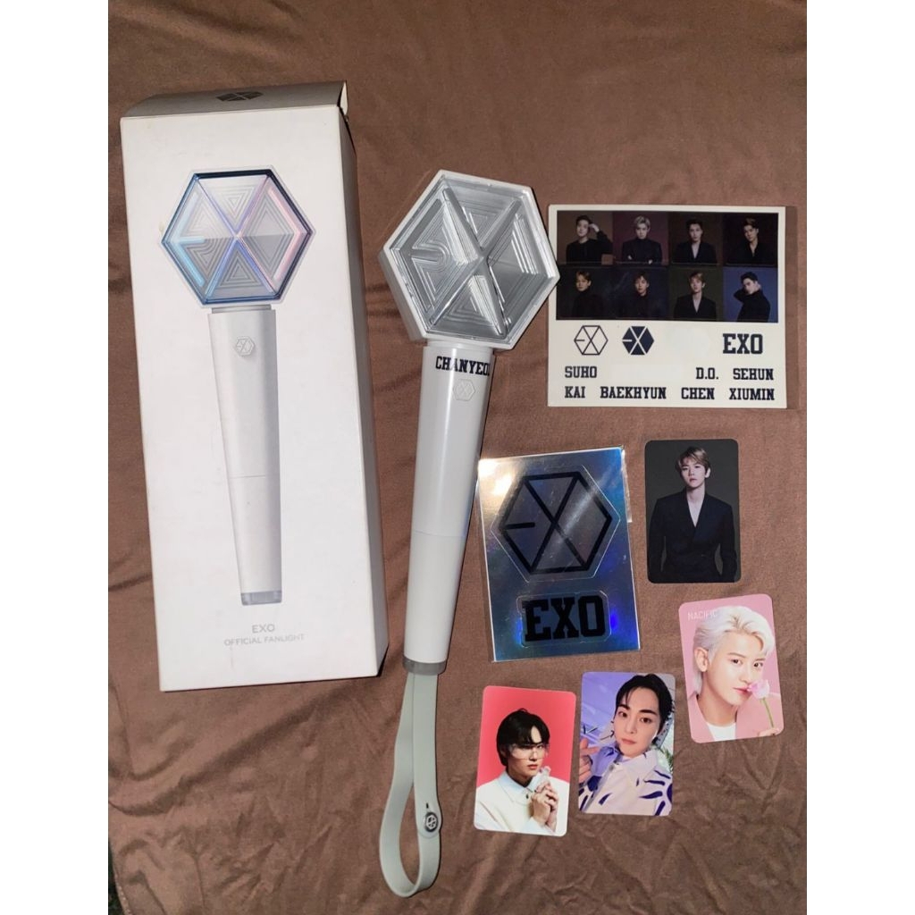 PRELOVED LIGHTSTICK EXO VER 3 LS EXO LENGKAP GRATIS FREEBIES