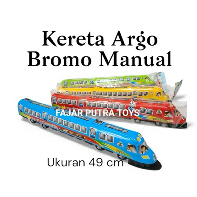 GROSIR Mainan Anak Terbaru Kereta Argo Bromo Manual OCT 5001