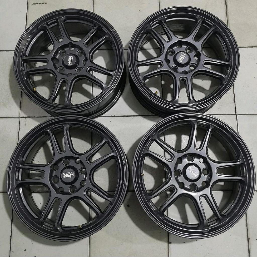 Velg Racing Second HSR Nx Spo R15x6,5 Pcd 8x100/114,3 et 42 Grey Buat Avanza Kijang Livina Brio Agya