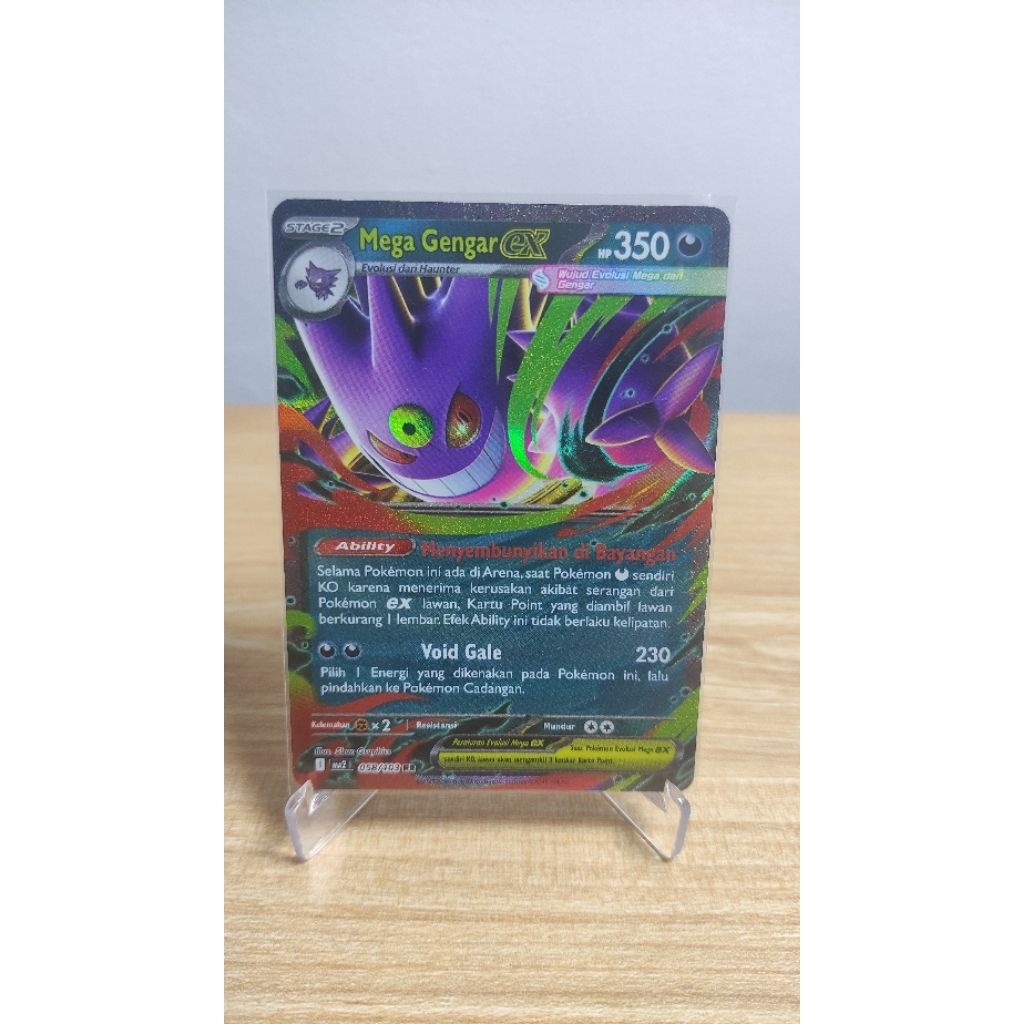 Mega Gengar ex Kobaran Biru Kartu Pokemon Indonesia TCG
