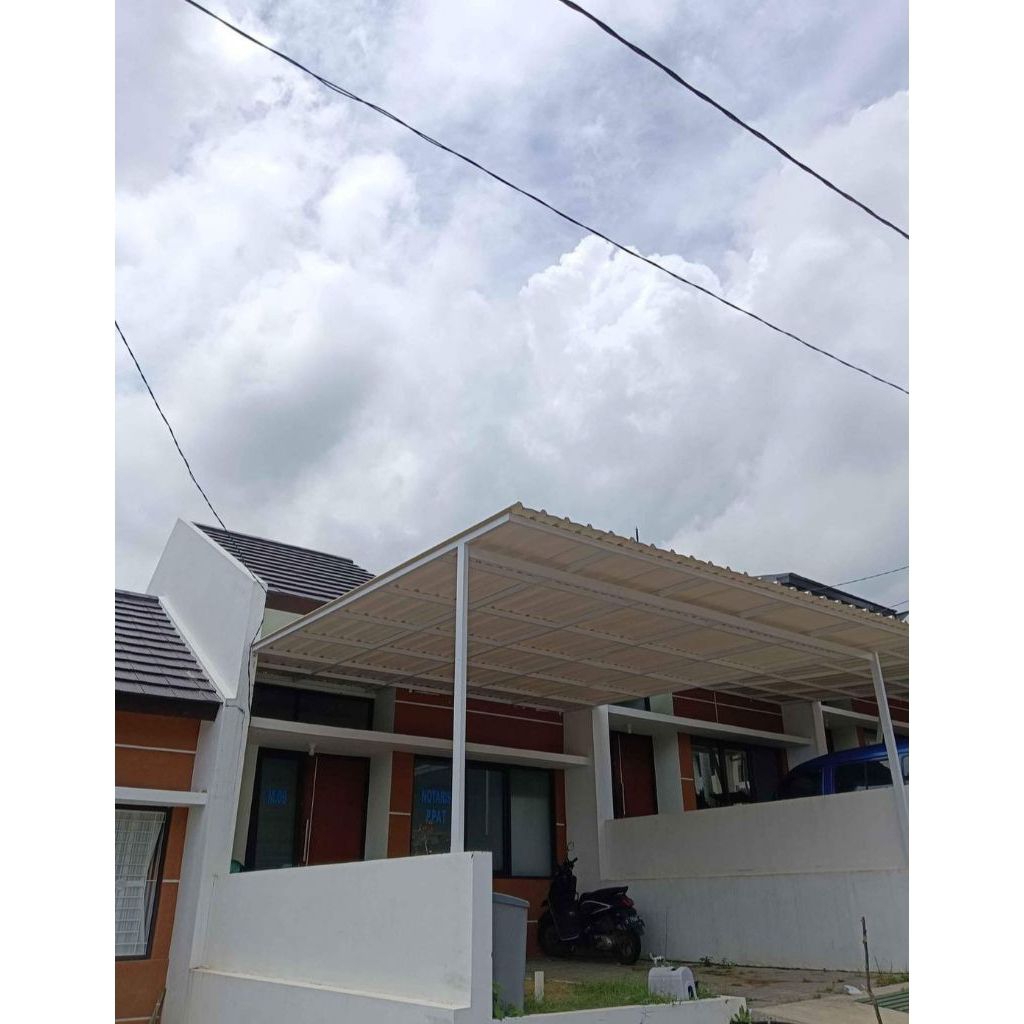 Pasang Kanopi Atap Alderon + Cat