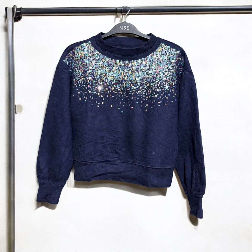 GAP Kids bling sweatshirt crop crewneck / outer