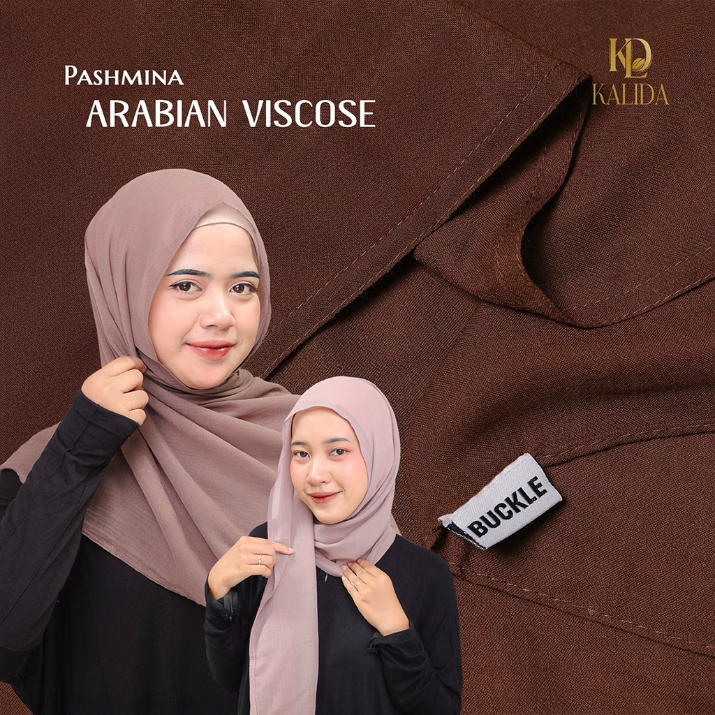 PASHMINA VISCOSE ARABIAN SHAWL BUCKLE SCARVES