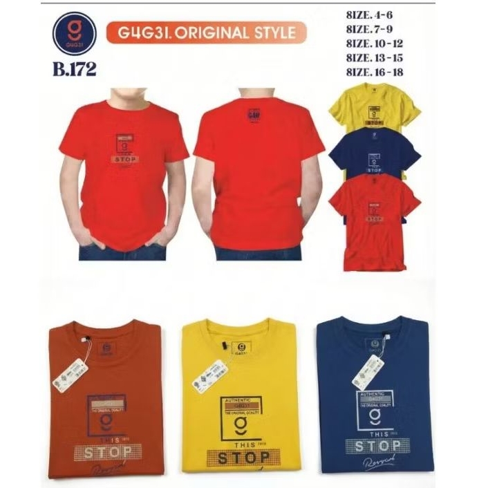 Kaos anak brand GUGEL ORIGINAL