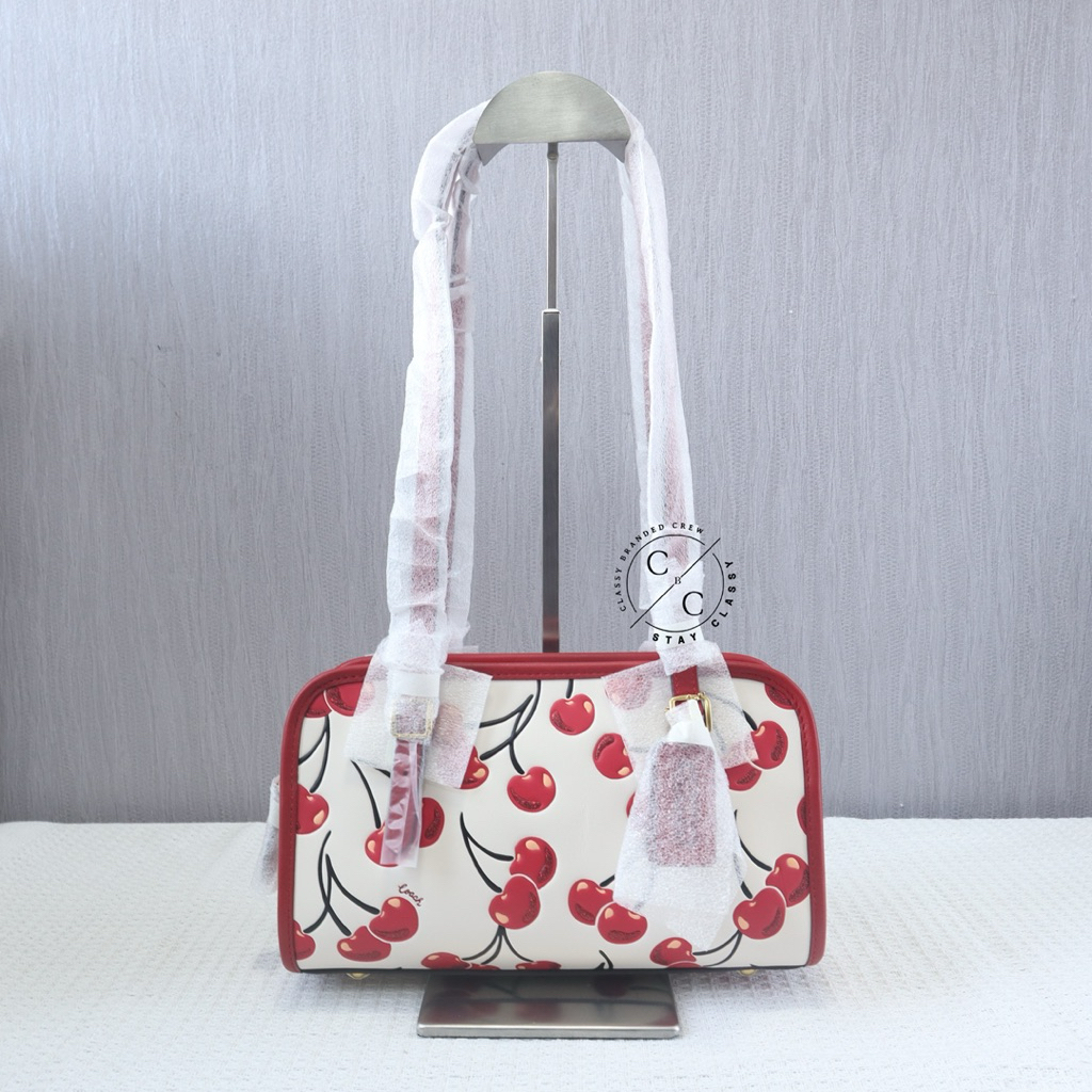 (Ready New) Tas Coach Swing Zip Bag With Cherry Print