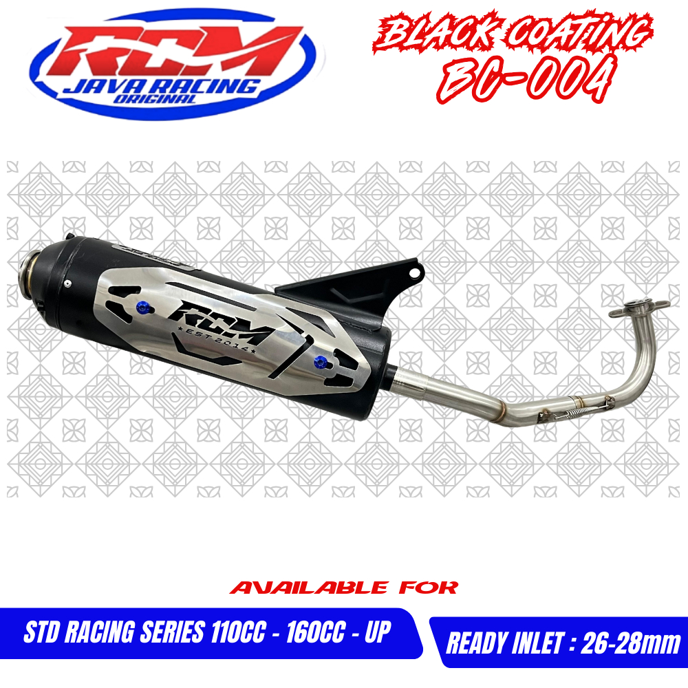 KNALPOT STANDAR RACING ( BC-004 ) RCM FREE TAMENG BEAT OLD/NEW, SCOOPY, MIO SPORTY dll