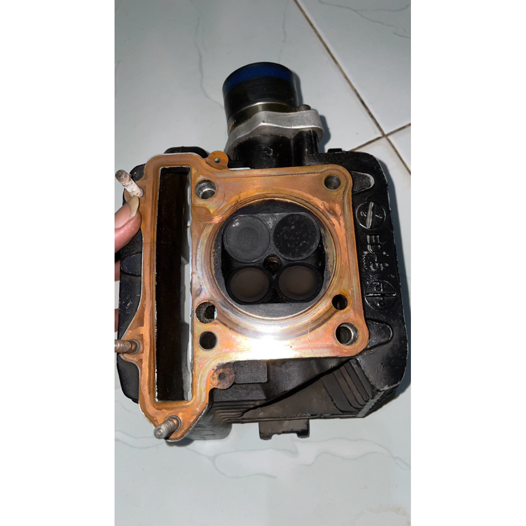 head satria fu klep 21 24mm,per klep ori FXR dan noken as custom