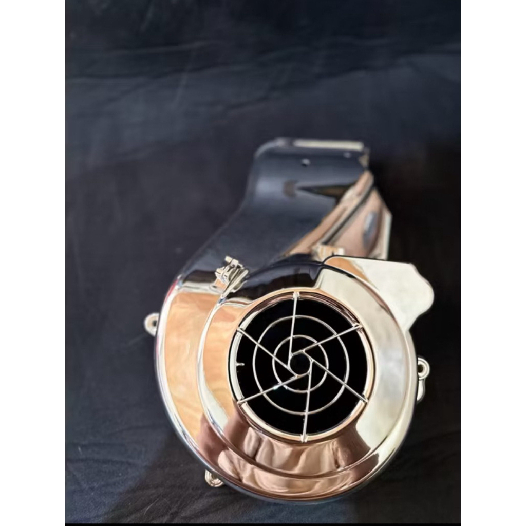 COVER KIPAS/COVER FAN ORIGINAL CHROME FOR VESPA MATIC SPRINT PRIMAVERA