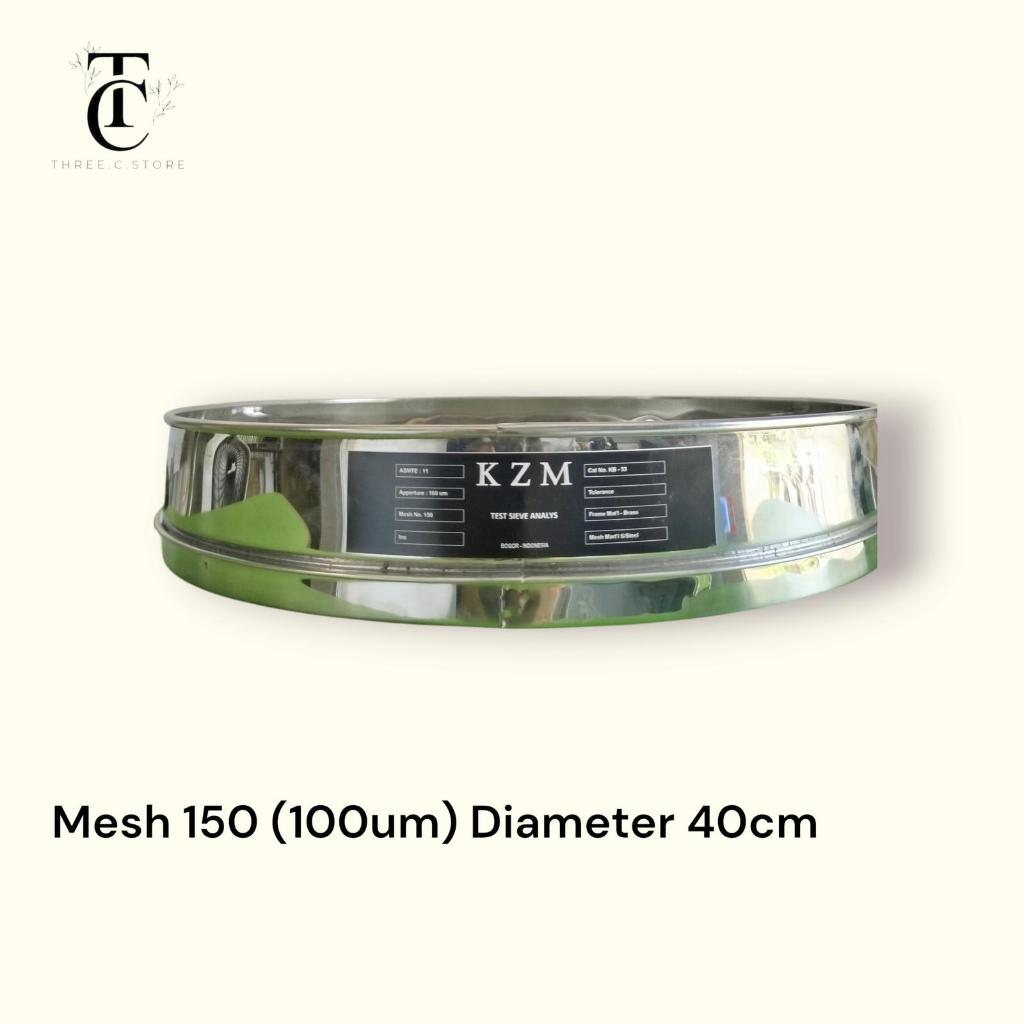 Sieve Ayakan Stainless Mesh 150 (100um) Diameter 40cm
