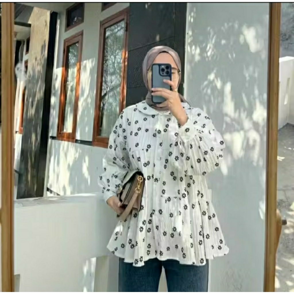 PL Pevita Crinkle Blouse By Outfix