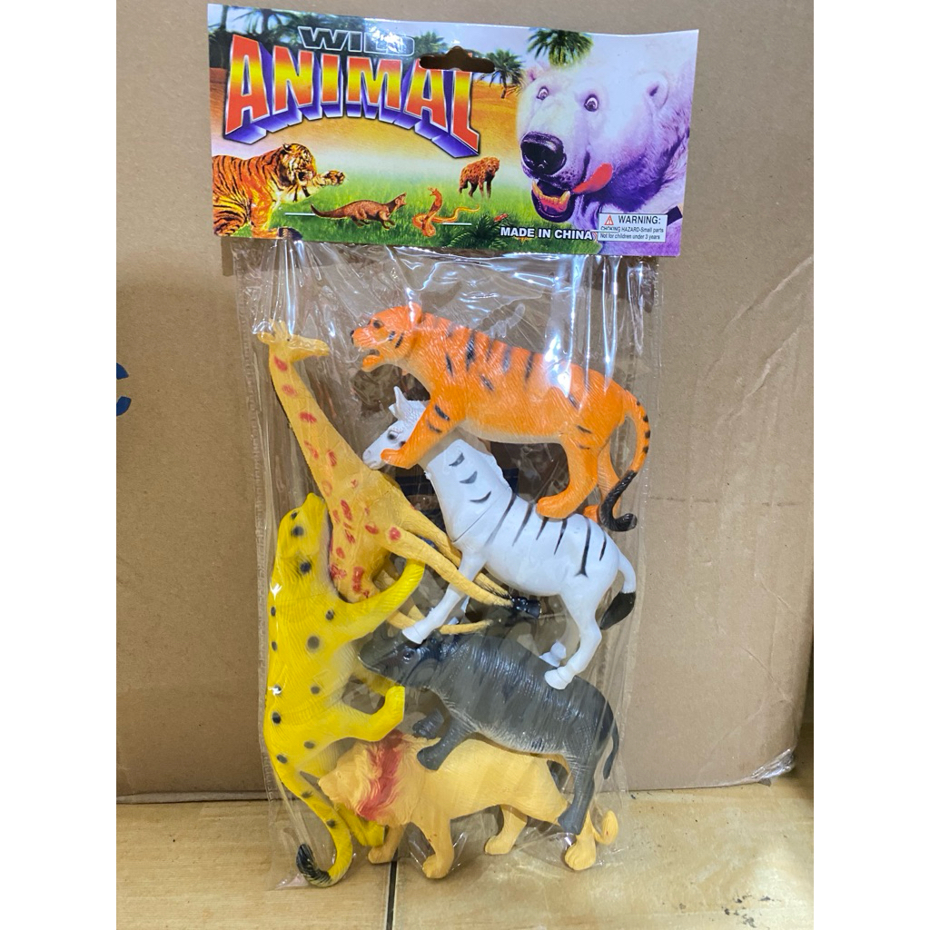 Mainan Hewan isi 6 Wild Animal
