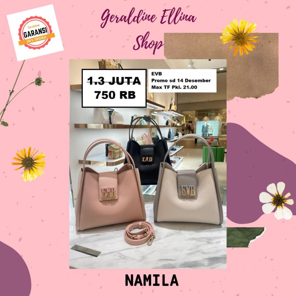 Tas EVB wanita sale satchel bag seri NAMILA