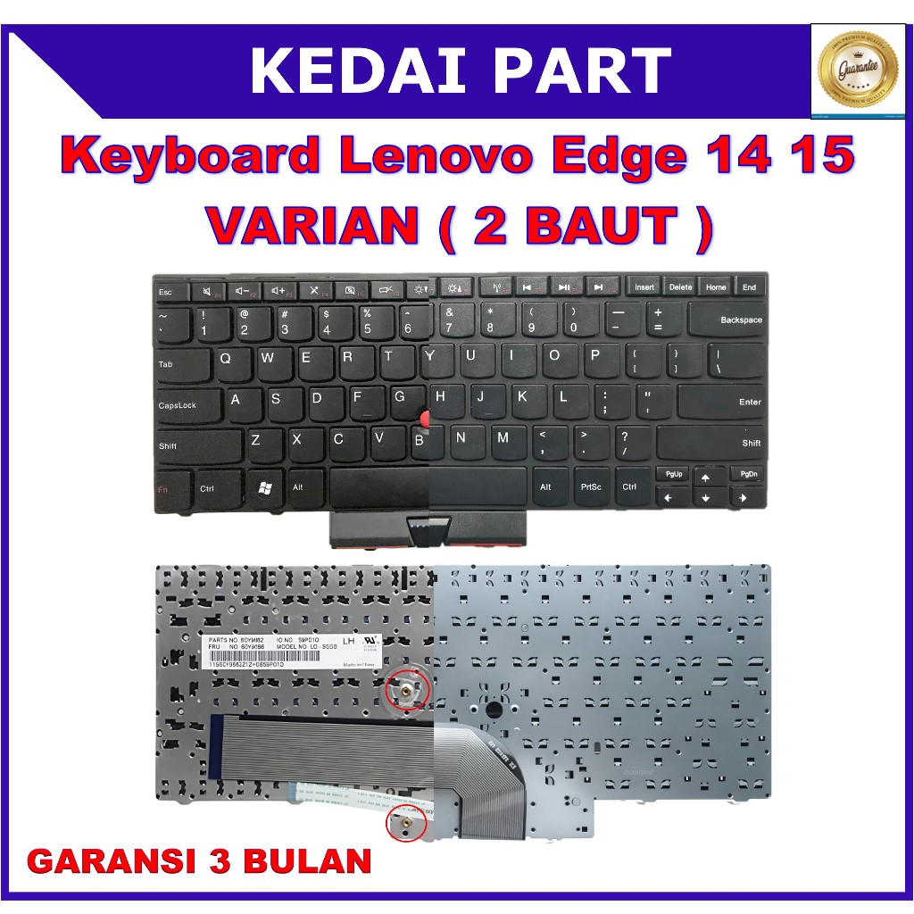Keyboard Lenovo ThinkPad Edge 14 Edge 15 Edge E40 E50 0319 0391 25u 42u 46u 0578 0579 Pointer