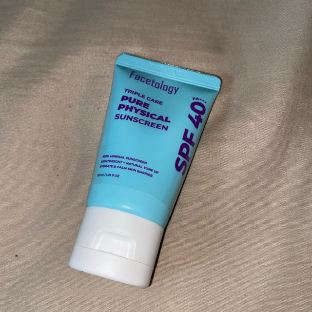 (PRELOVED) Pure Physical Sunscreen FACETOLOGY/ sunscreen/ tabir surya