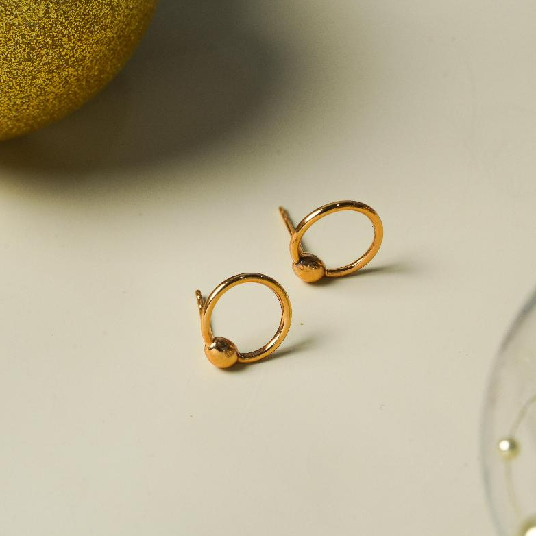 ILY Gold Anting Subeng Emas 9K Model Bulat Yellow Gold 00023597