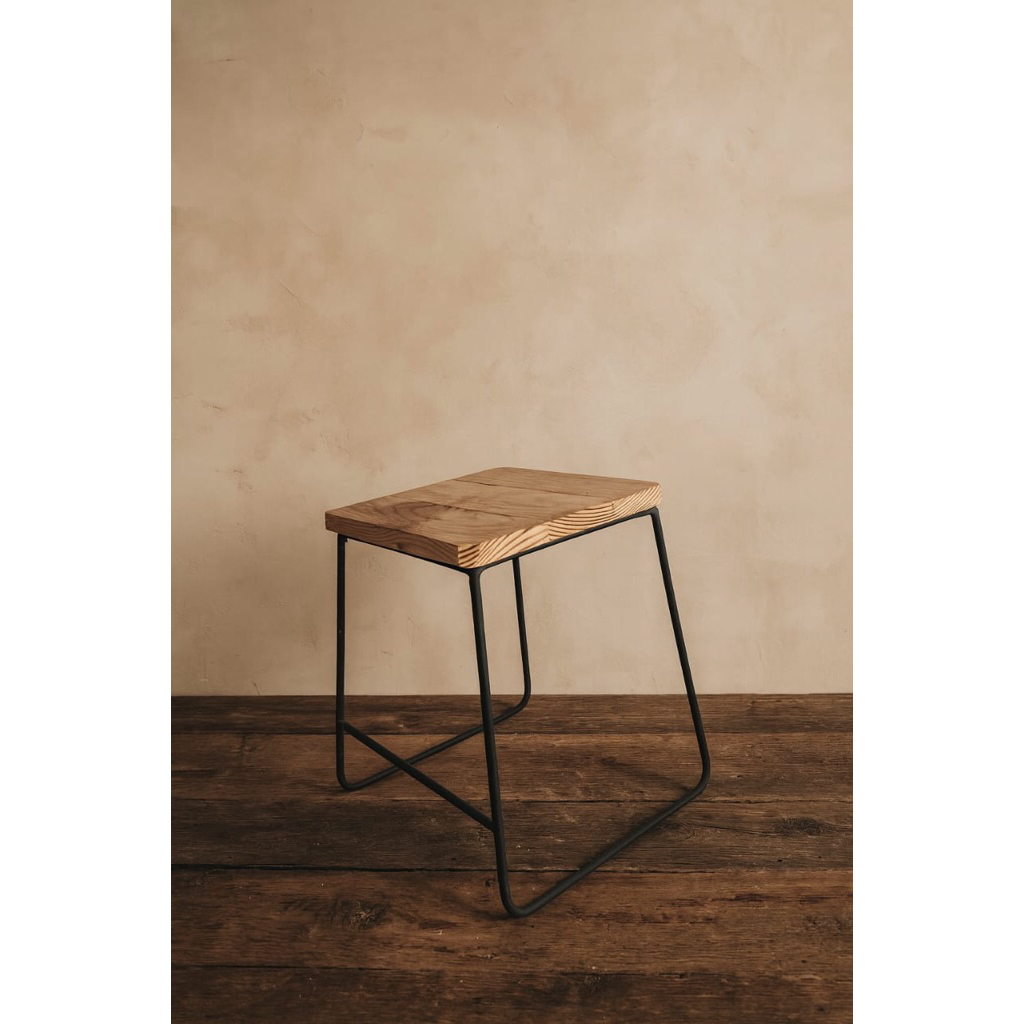 Kursi Cafe Besi Kayu Minimalis