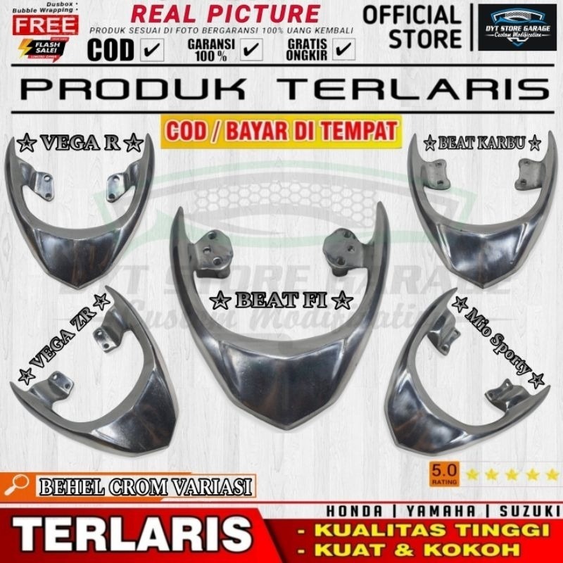 Behel Begel Variasi Crom Matic & Beat Fi | Mio Sporty | Beat karbu | Vega R | Vega ZR | Crom Polish