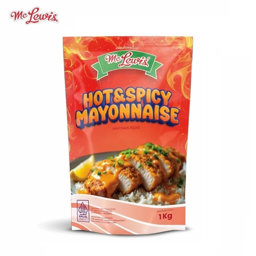 Mc Lewis Hot and Spicy Mayonaise 1kg - Mayo Pedas 1 kg