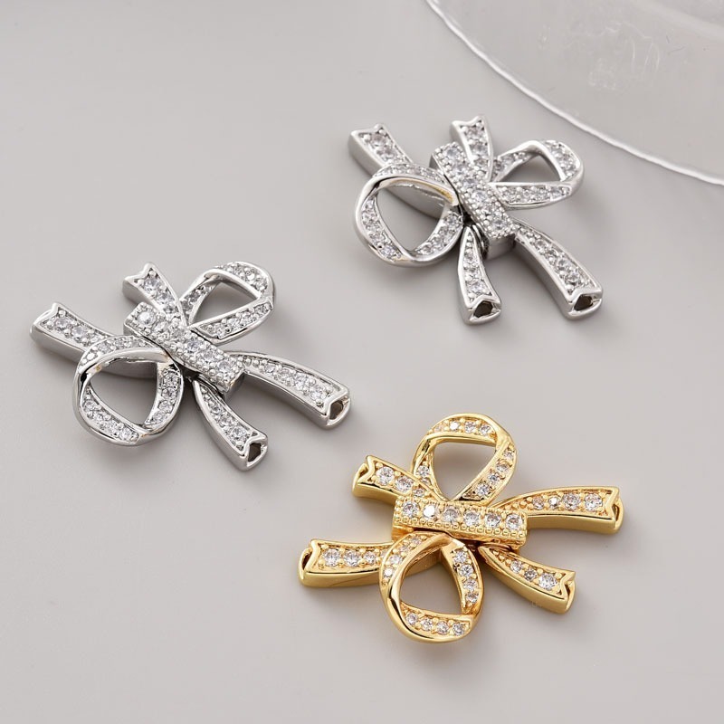 Kaitan Tembaga Lapis Emas 18K, Kaitan Kalung, Kaitan kalung Mutiara, Aksesoris Kalung Mutiara