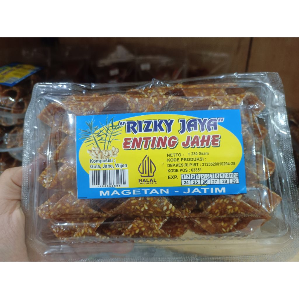 ENTING JAHE , Enting jahe gulung mika 230gr