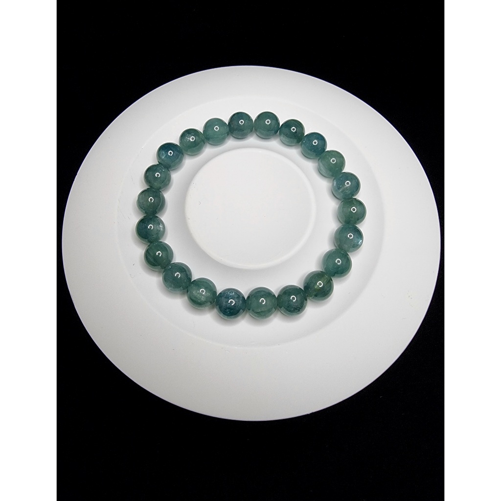 Gelang Batu Green Kyanite Quartz Full Natural HQ 8.6mm F1169