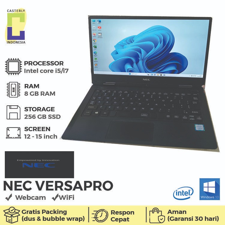 Laptop core i5 gen 7 paling murah NEC VERSAPRO VH - 1 Core i5 gen 7 Ddr4 8 gb Ssd 256 gb