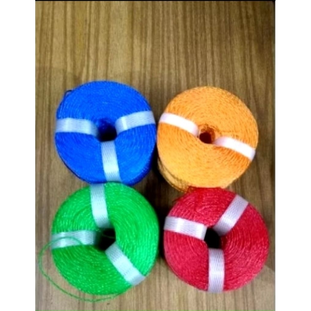 Tali Plastik PE Roll/Tali Aris Pukat/Tali Ikat Barang/Tali Tambang Warna