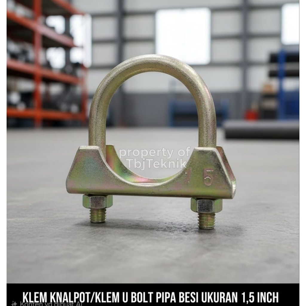klem U BOLT pipa besi/ klem knalpot/klem setrok 1 1/2 inch