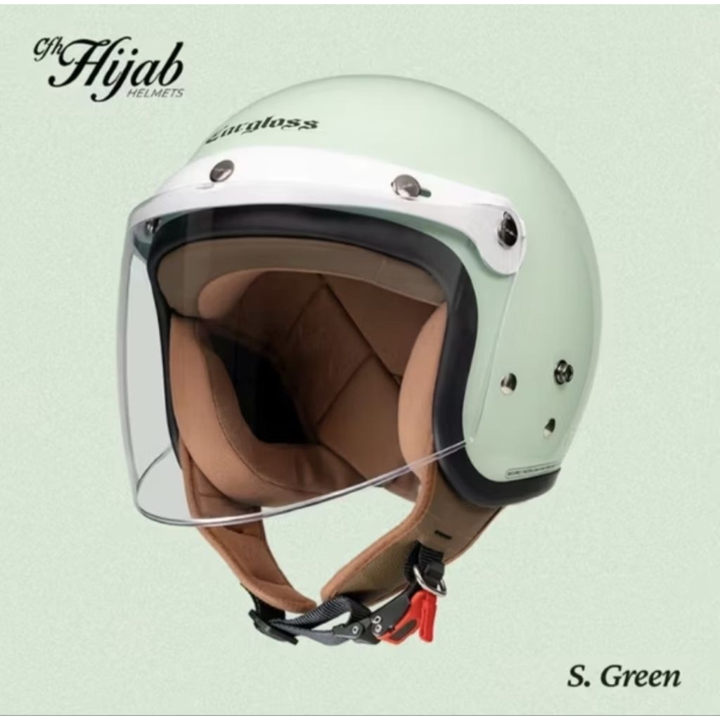 Helm cargloss hijab | CFH hijab s green| helm retro | original cargloss