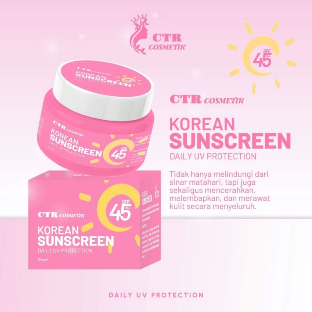 Sunscren korean CTR cosmetik