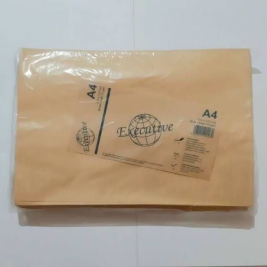 [PAK 100LBR] AMPLOP COKLAT A4 EXECUTIVE ENVELOPE A-4 / AMPLOP A4
