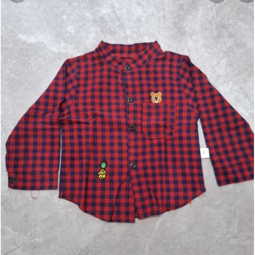 preloved kemeja anak Natal kotak