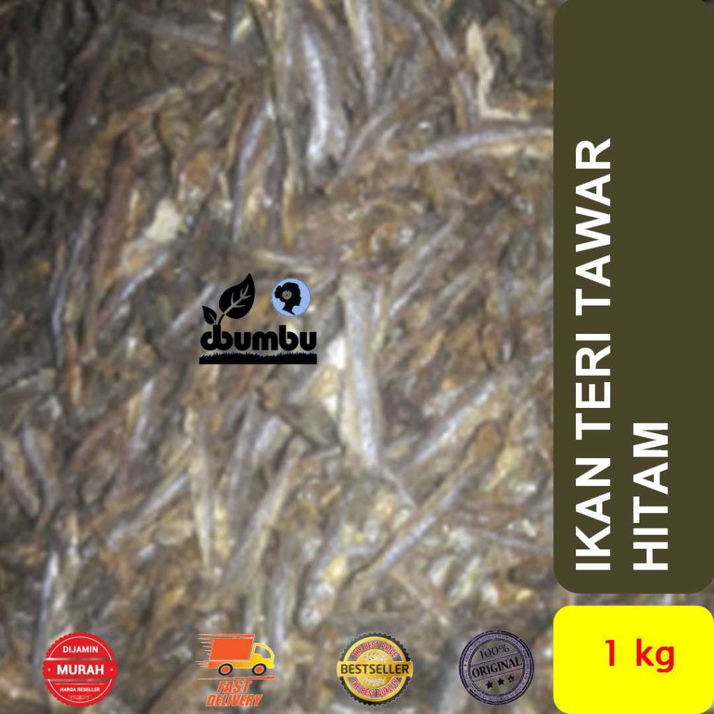 ikan teri tawar hitam 1kg original