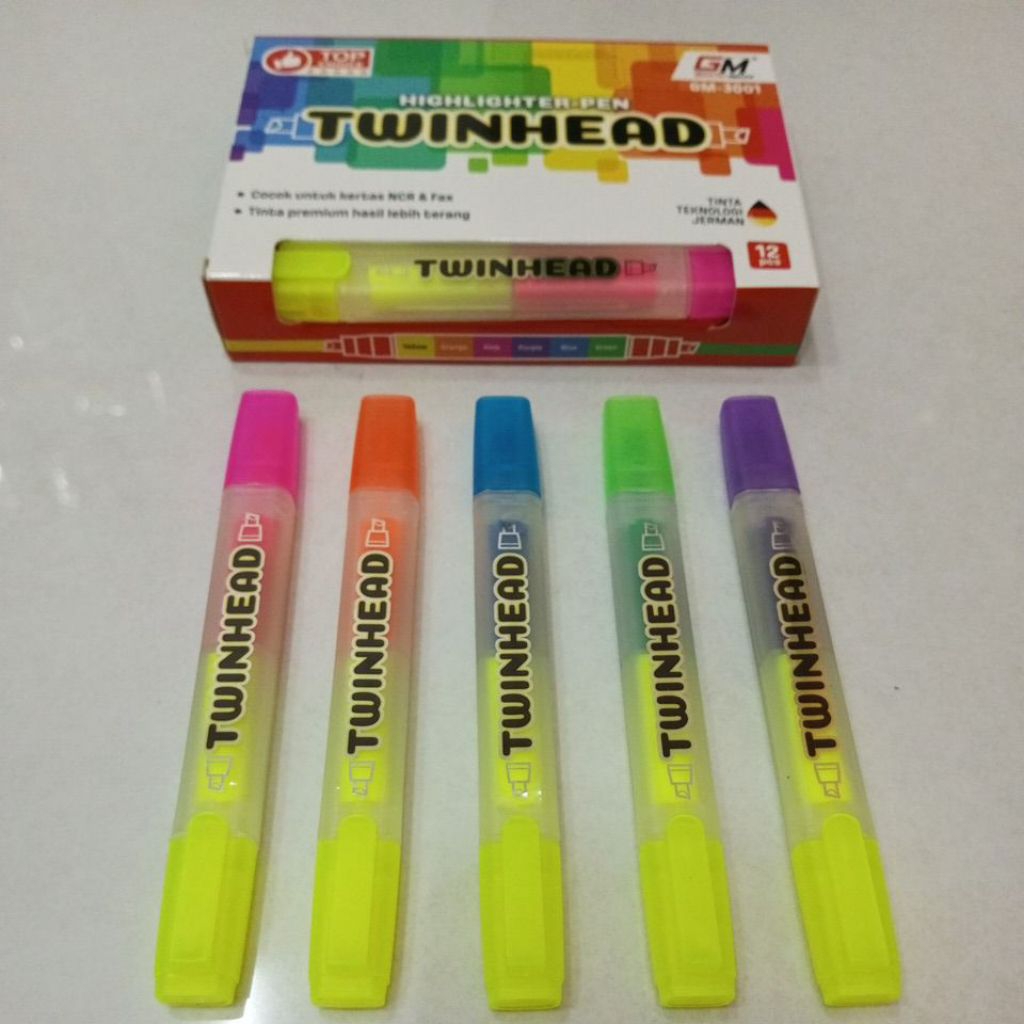 Highlighter Pen Twinhead GM-3001 / Stabilo Bolak Balik