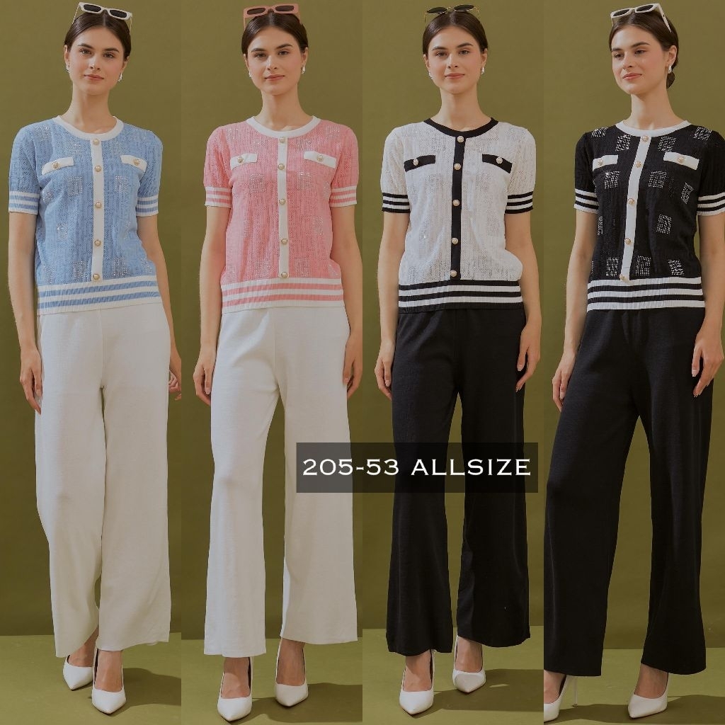 Setelan wanita/ Set given baju dan celana IMPORT merek ayny studio