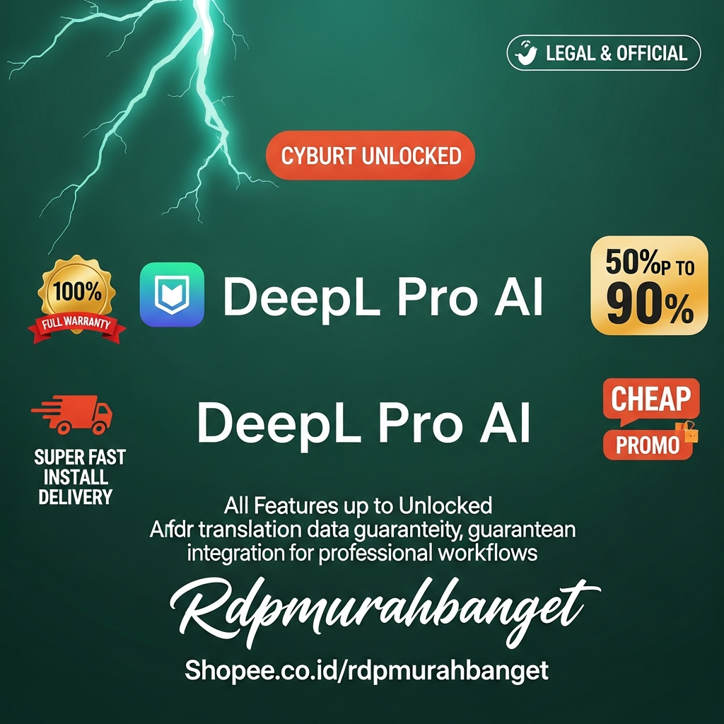 DeepL PRO AI PREMUM GARANSI